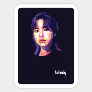 wendy red velvet Sticker